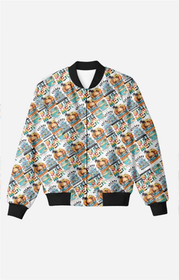 Unisex Summer-Themed Bomber Jacket Printed 240 GSM Fleece | Dripsquadx