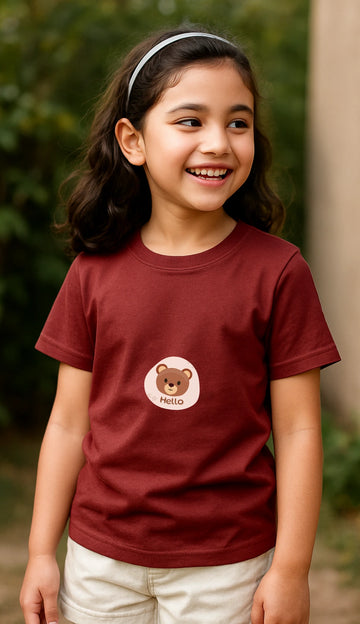 Kid's Hello Premium Cotton Tshirt