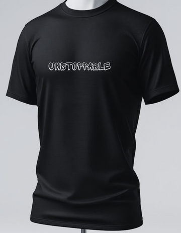 Cotton Stretch Unstoppable T-shirt Black Unisex Premium cotton | Dripsquadx