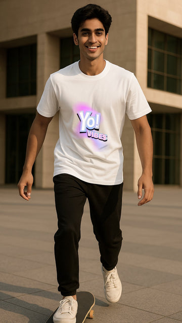 Yo Vibes Tee | Eco Essential Drop – DripSquadX