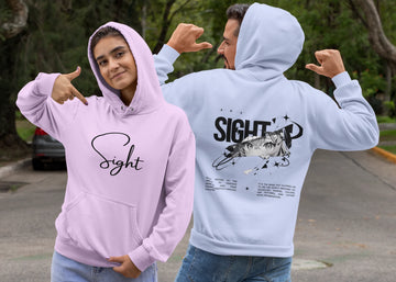 Unisex Anime inspired Sight Hoodie Lavender N More 320 GSM Premium cotton | Dripsquadx