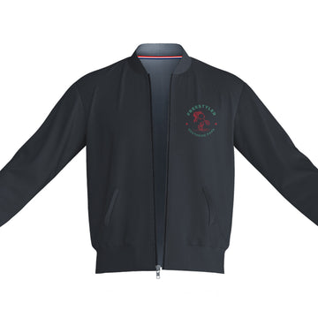 Unisex Freestyler Club Bomber Jacket Black 240 GSM Premium cotton | Dripsquadx For the Bold and Fearless