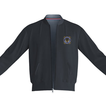 Unisex Panther Bomber Jacket Black 240 GSM Premium cotton | Dripsquadx