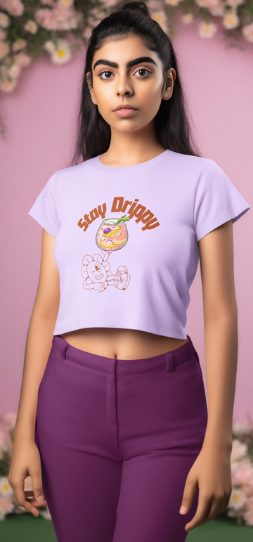 Drip SquadX Stay Drippy Light Crop Top