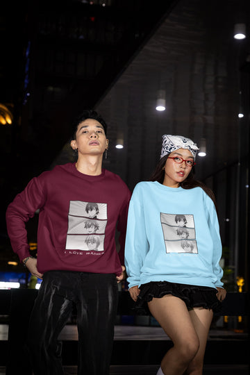 Drip Squadx I Love Manga Sweatshirt