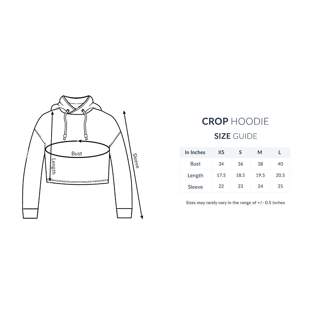 Regular Angel Crop Hoodie Black N More 320 GSM Premium cotton | Dripsquadx