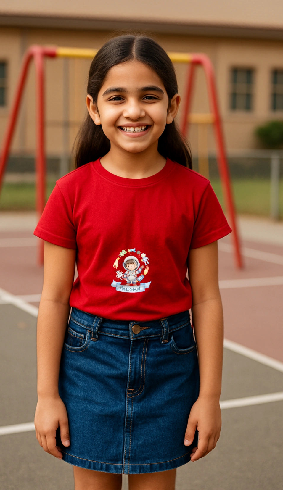 Kid's Astronaut Premium Cotton Tshirt