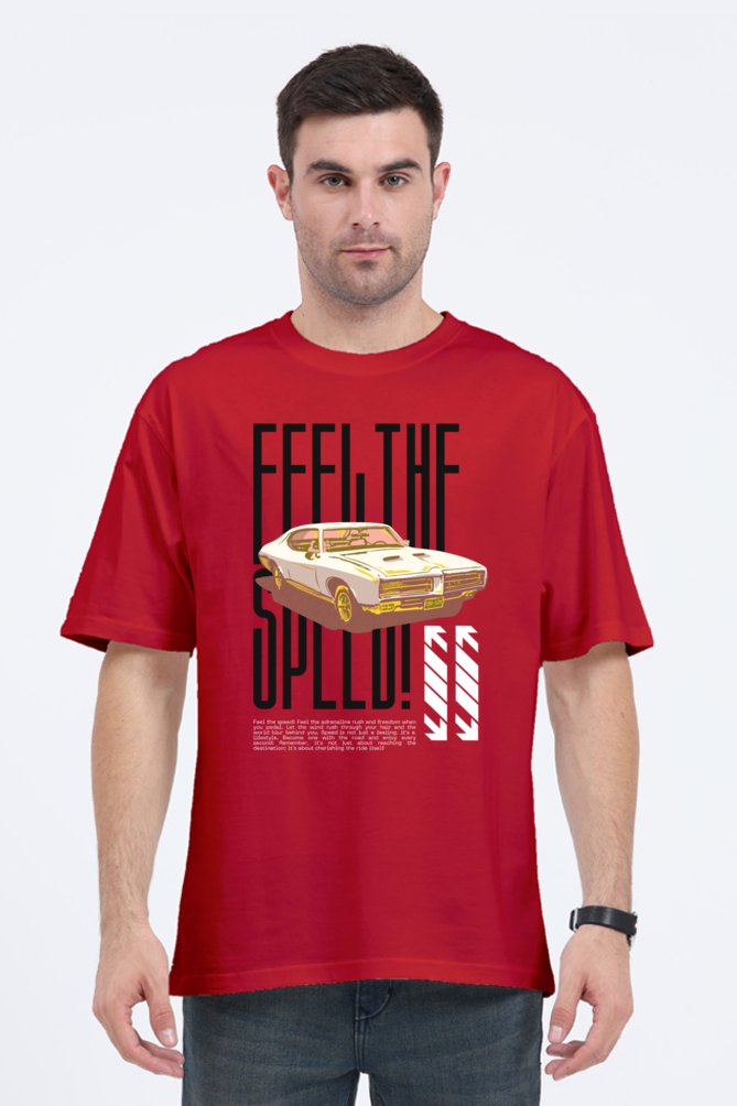 Drip SquadX Unisex Oversize  Feel The Speed Tshirt
