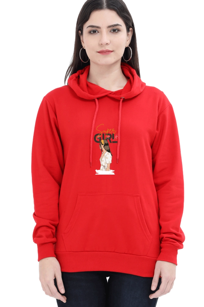 Drip SquadX Women Super Girl Hooded Sweatshirt