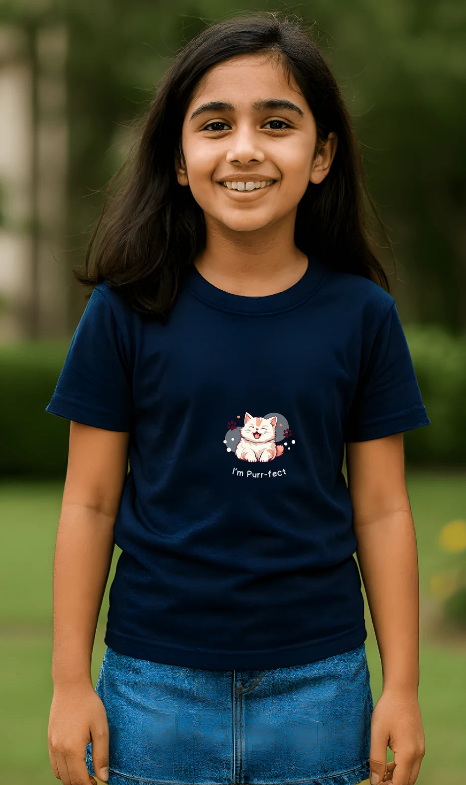 Kid's Purrfect Premium Cotton Tshirt