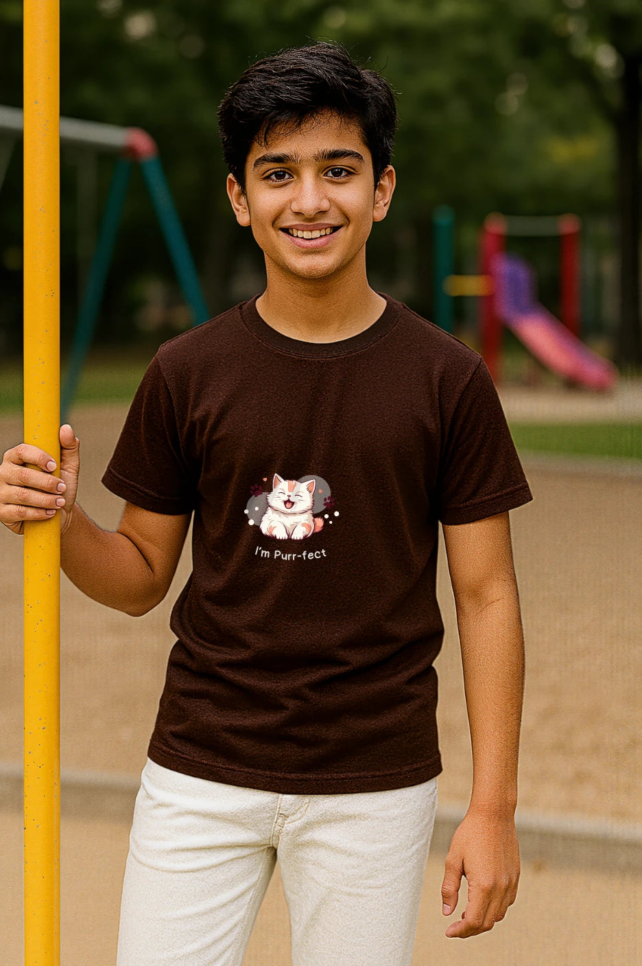 Kid's Purrfect Premium Cotton Tshirt