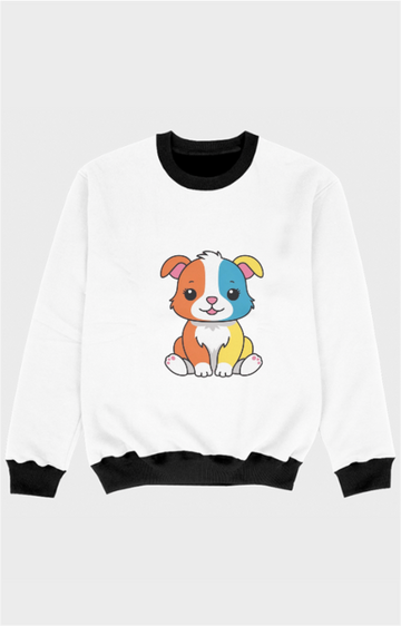 Drip SquadX Kids Multicolor Puppy Ligth Sweatshirt