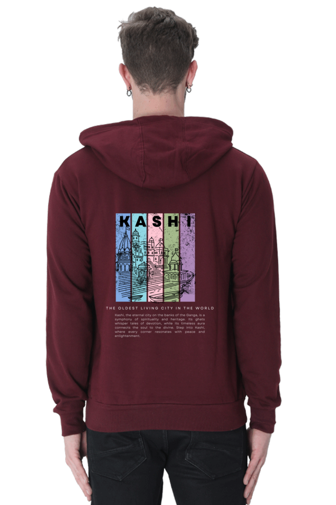 Unisex Sacred City Kashi Hoodie Black N More 300 GSM Premium cotton | Dripsquadx