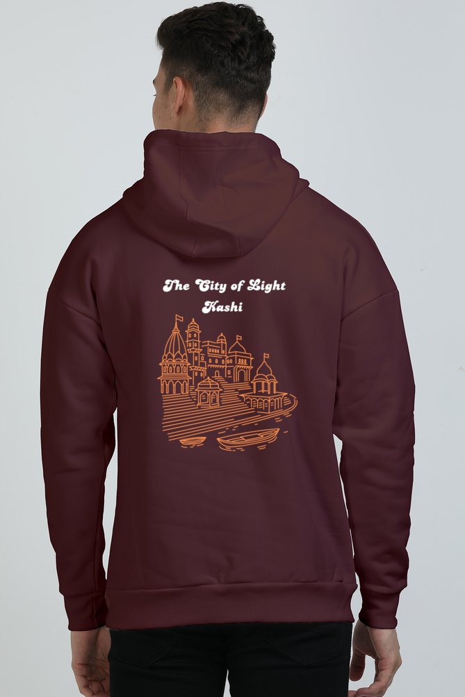 Oversized City of Light Kashi Hoodie Navy Blue 400 GSM Premium cotton | Dripsquadx