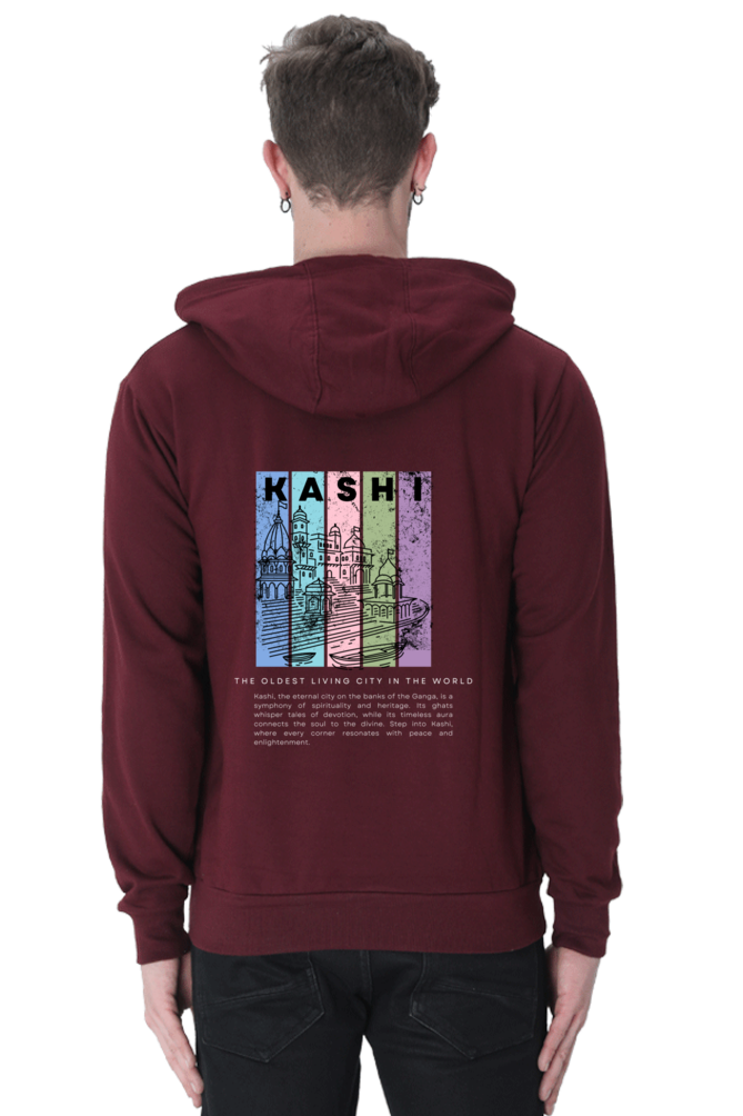 Unisex Sacred City Kashi Hoodie Black N More 300 GSM Premium cotton | Dripsquadx