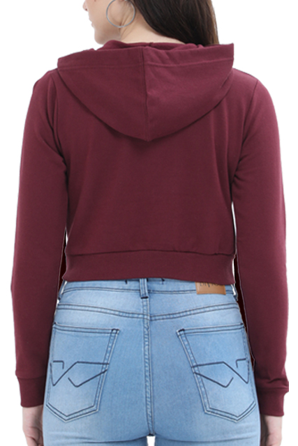 Regular Kind Crop Hoodie Pink N More 320 GSM Premium cotton | Dripsquadx