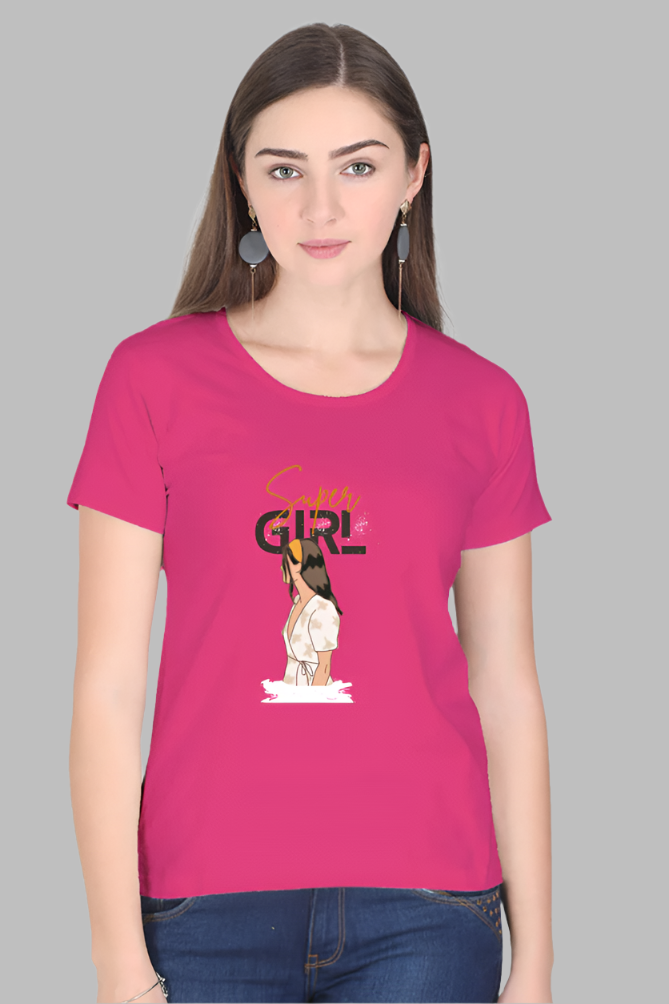 Drip SquadX Women Super Girl Tshirt