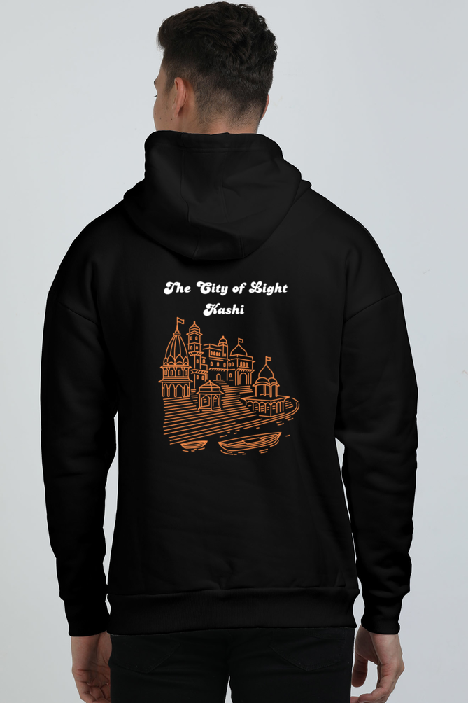 Oversized City of Light Kashi Hoodie Navy Blue 400 GSM Premium cotton | Dripsquadx