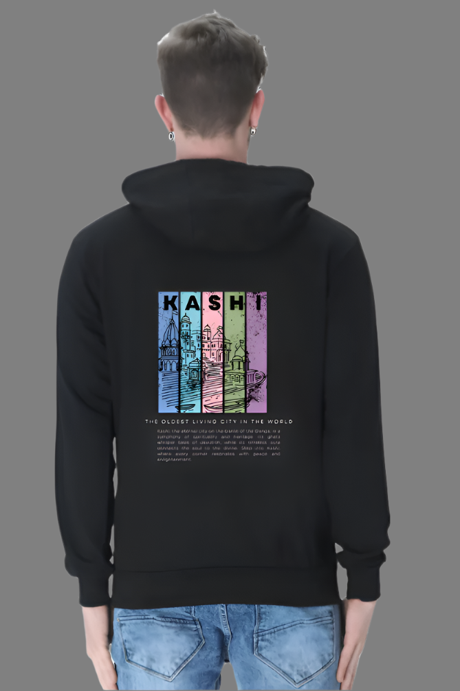 Unisex Sacred City Kashi Hoodie Black N More 300 GSM Premium cotton | Dripsquadx