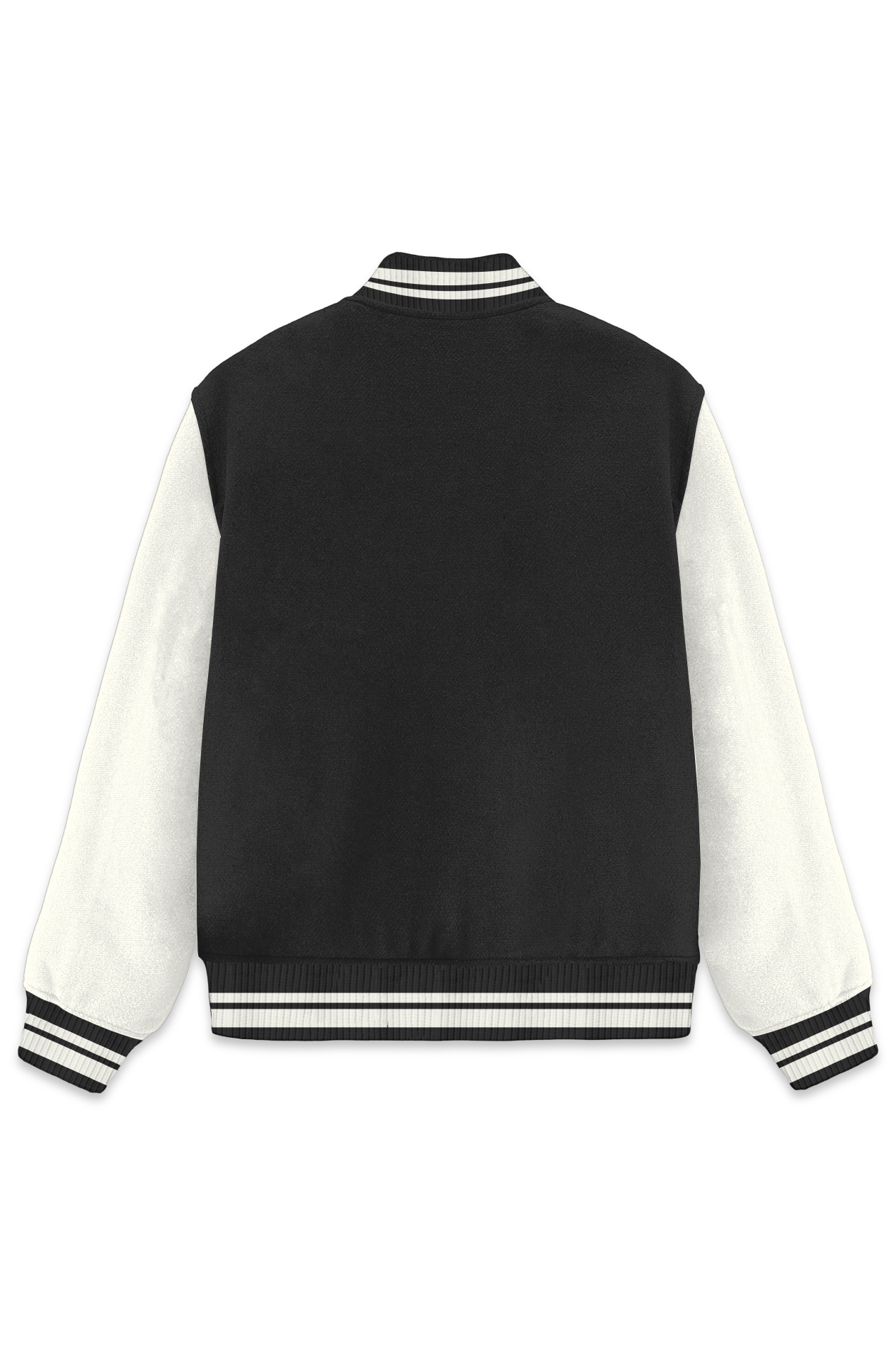 Unisex Letter A Varsity Jacket Black 300 GSM Premium cotton | Dripsquadx