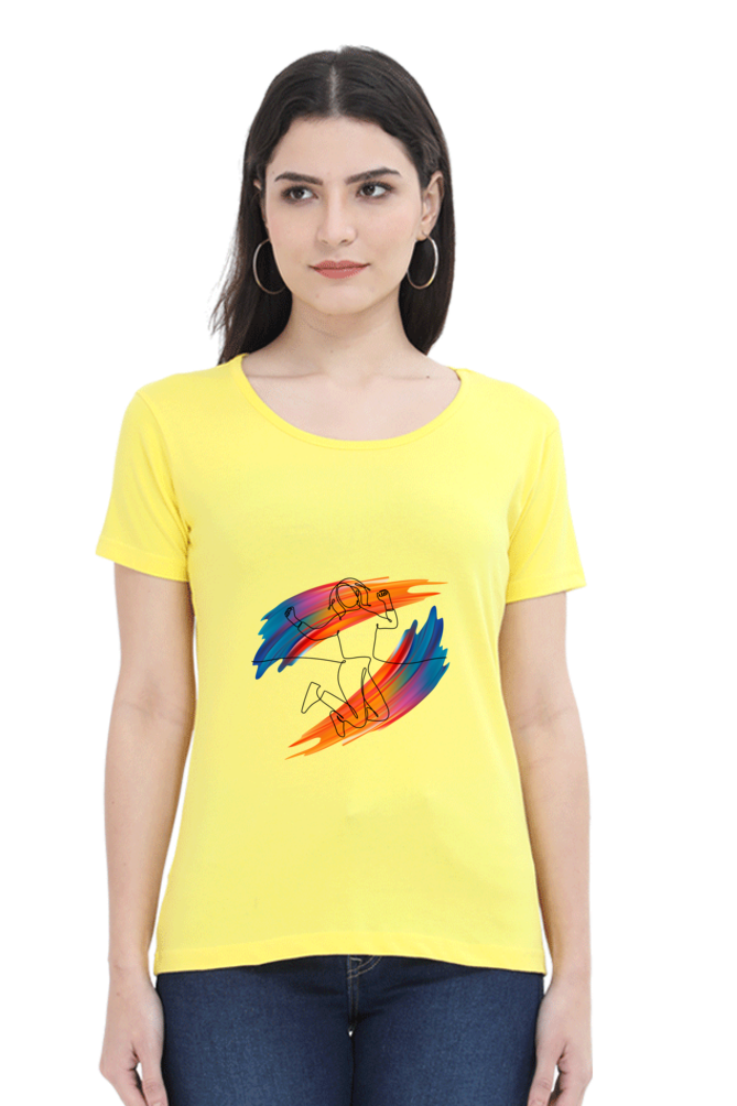 Drip SquadX Jump Into Life-Light Women Classic Regular Fit Tshirt