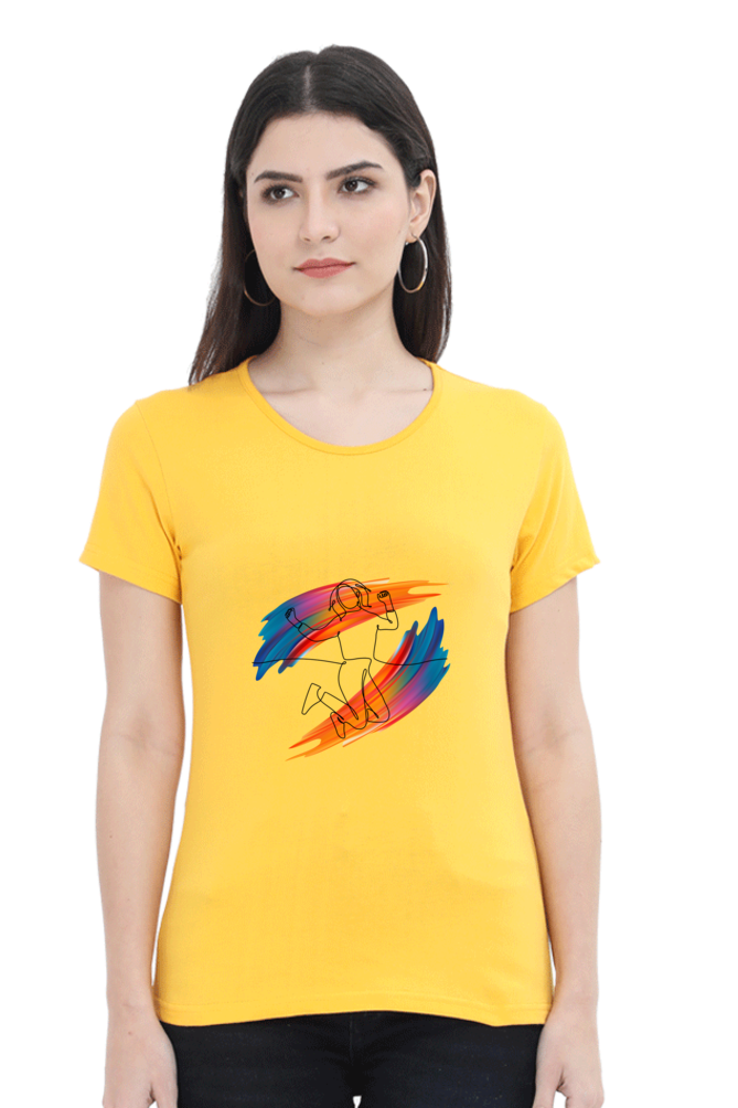 Drip SquadX Jump Into Life-Light Women Classic Regular Fit Tshirt