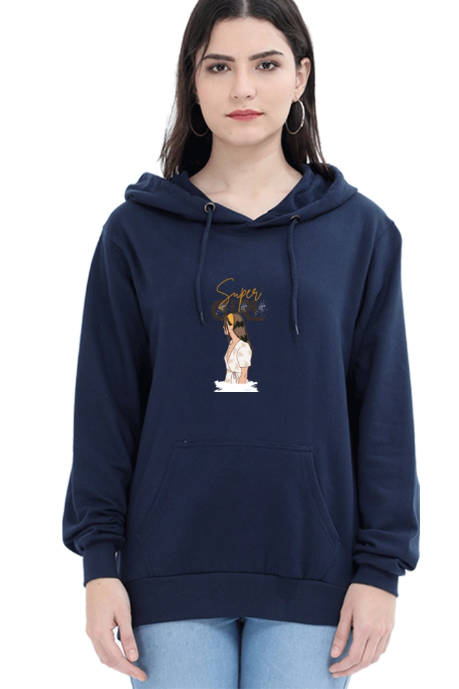 Drip SquadX Women Super Girl Hooded Sweatshirt
