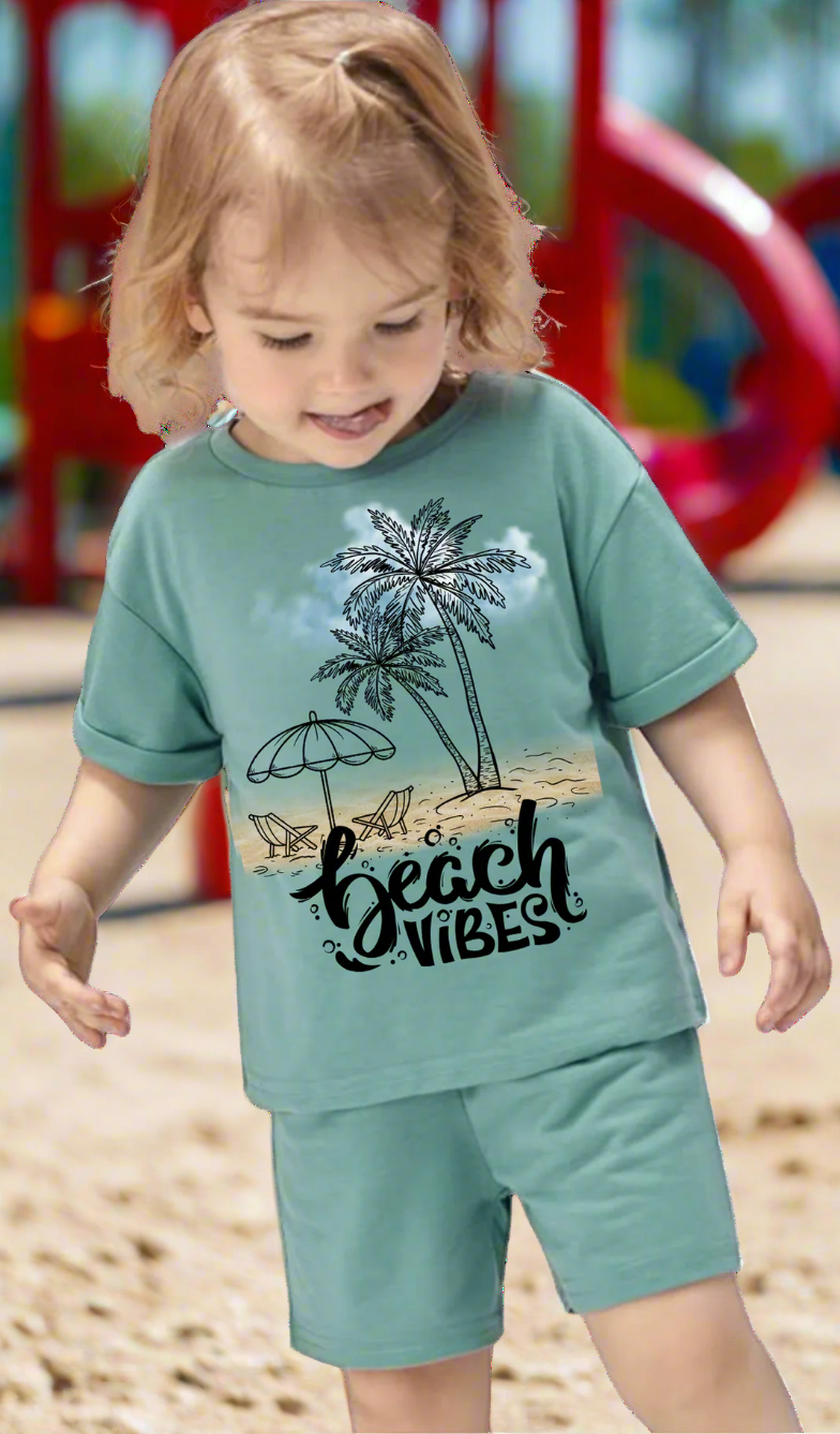 Drip SquadX Toddler Beach Vibes Tshirt