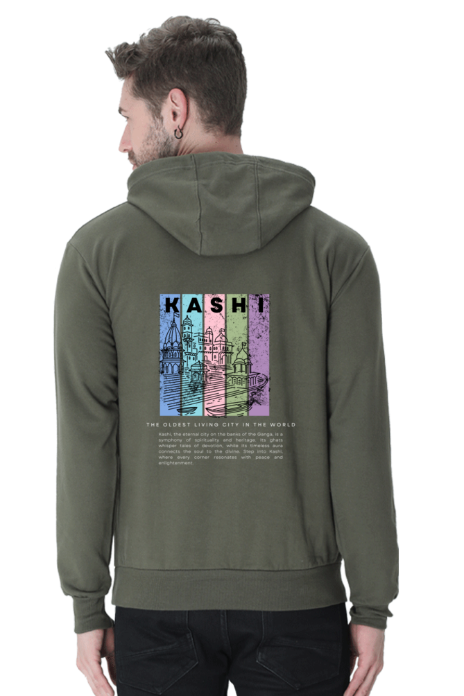 Unisex Sacred City Kashi Hoodie Black N More 300 GSM Premium cotton | Dripsquadx