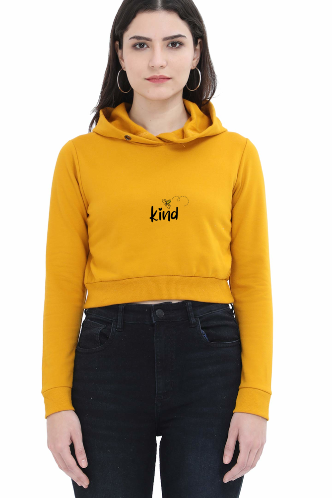 Regular Kind Crop Hoodie Pink N More 320 GSM Premium cotton | Dripsquadx