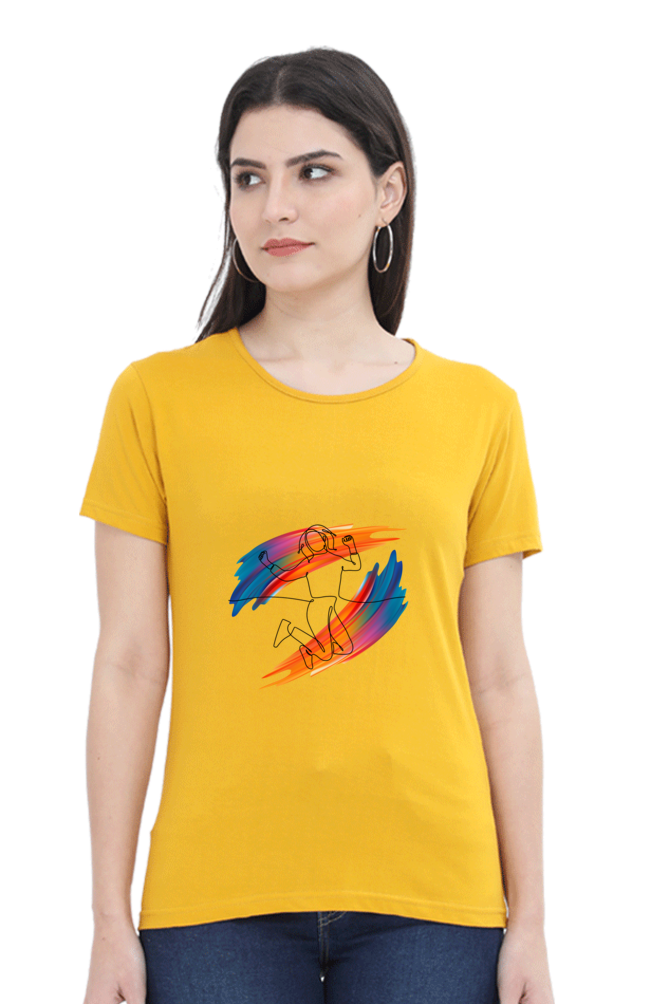 Drip SquadX Jump Into Life-Light Women Classic Regular Fit Tshirt