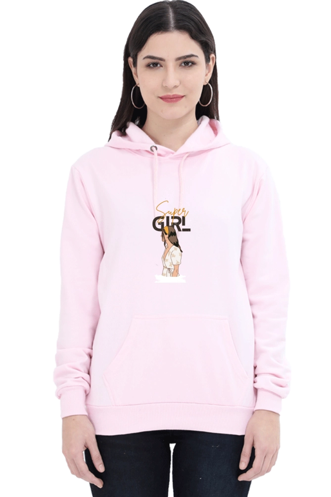 Drip SquadX Women Super Girl Hooded Sweatshirt