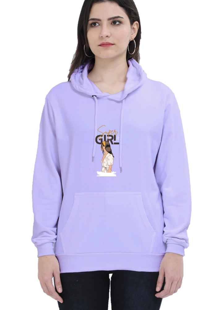 Drip SquadX Women Super Girl Hooded Sweatshirt
