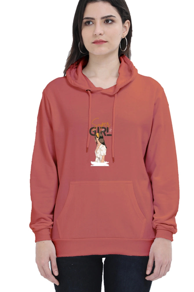Drip SquadX Women Super Girl Hooded Sweatshirt
