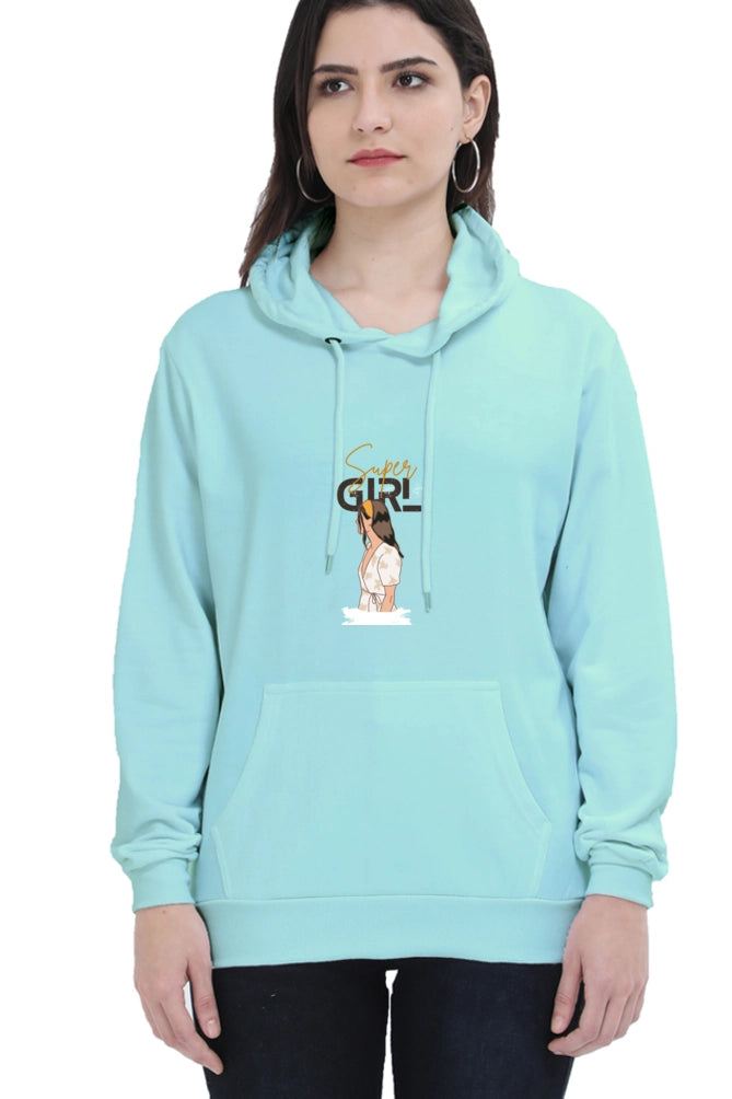 Drip SquadX Women Super Girl Hooded Sweatshirt