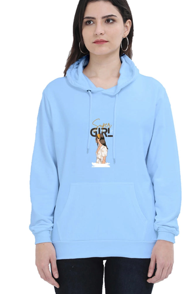 Drip SquadX Women Super Girl Hooded Sweatshirt