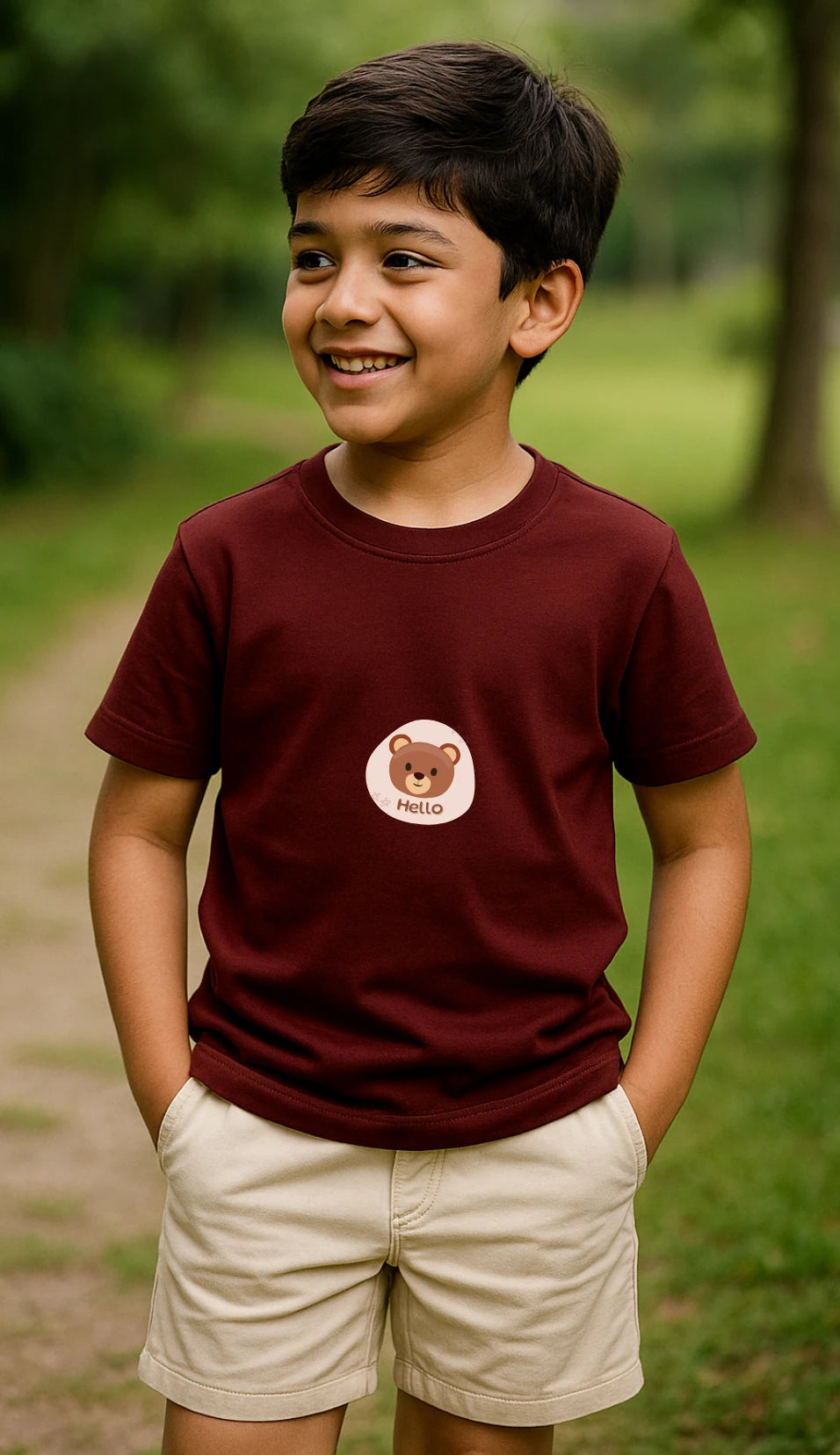 Kid's Hello Premium Cotton Tshirt