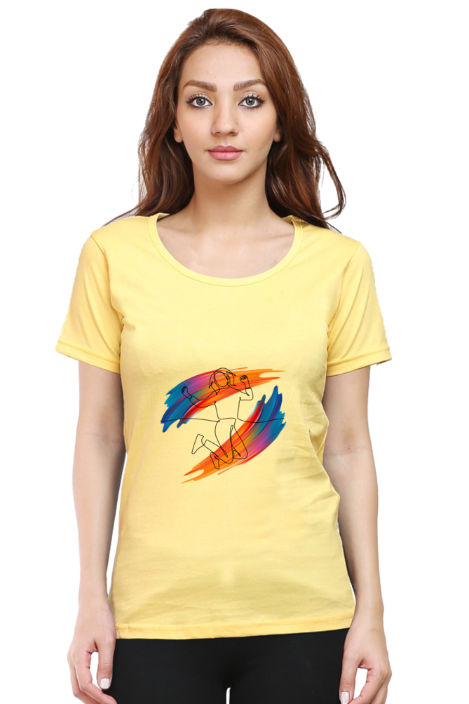 Drip SquadX Jump Into Life-Light Women Classic Regular Fit Tshirt
