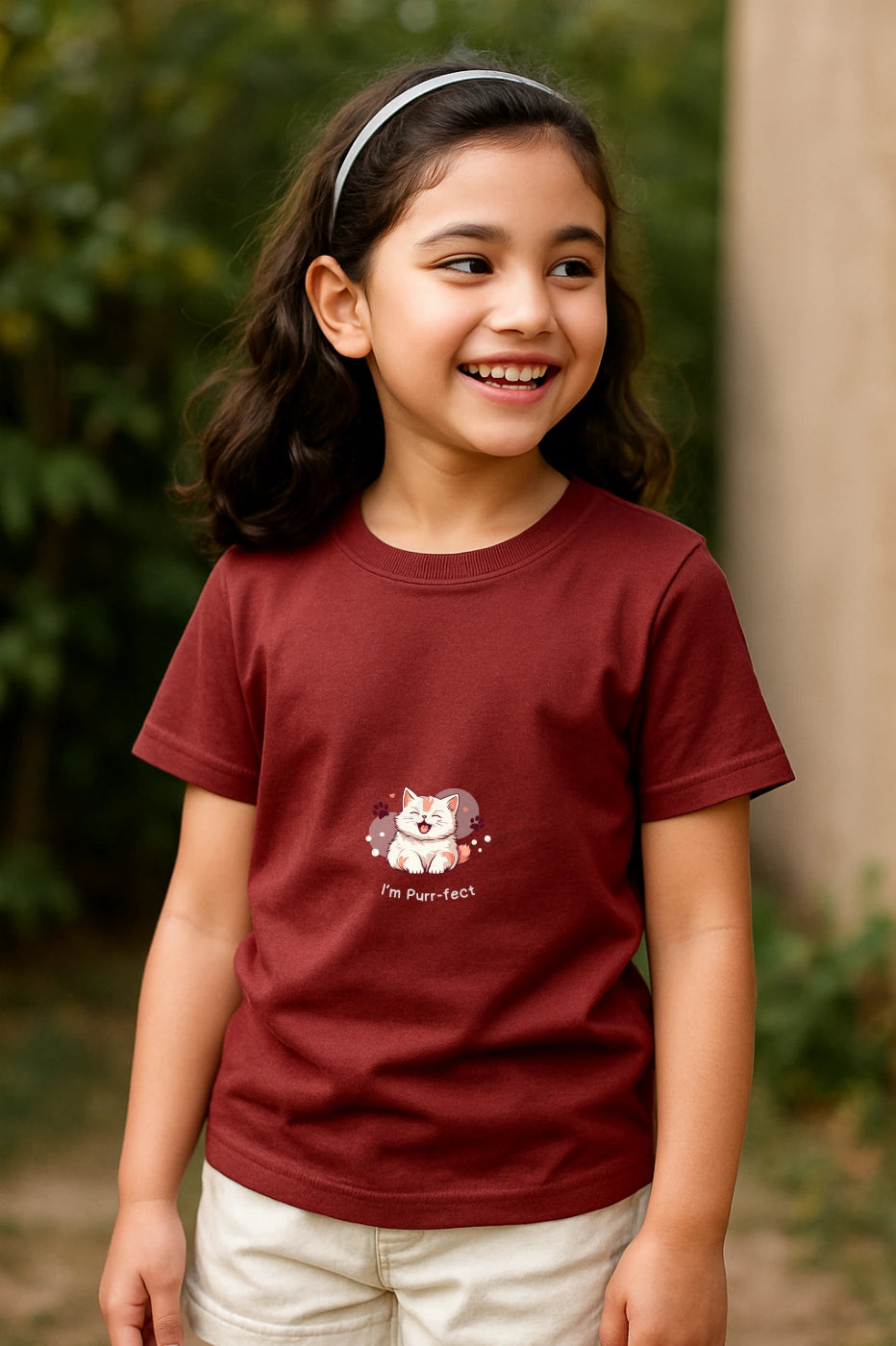 Kid's Purrfect Premium Cotton Tshirt