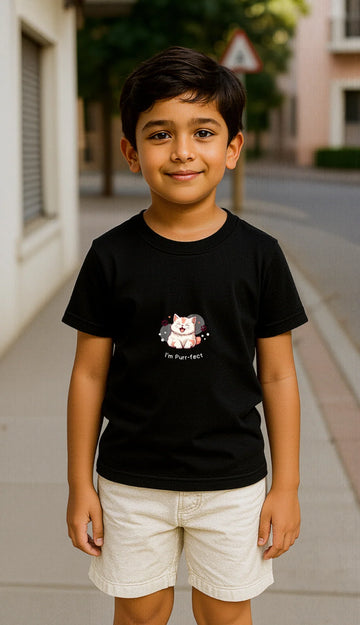Kid's Purrfect Premium Cotton Tshirt