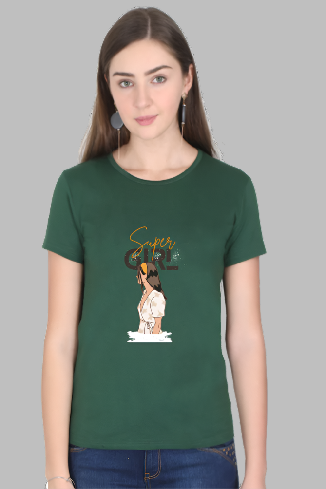 Drip SquadX Women Super Girl Tshirt