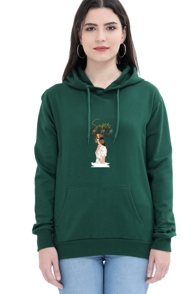 Drip SquadX Women Super Girl Hooded Sweatshirt