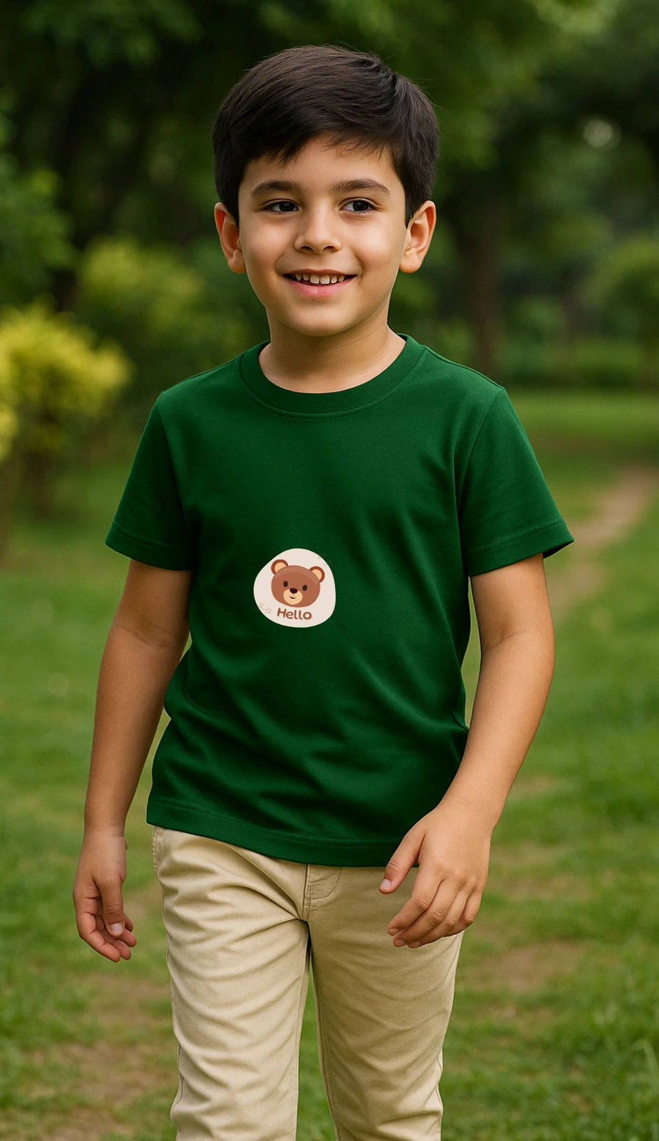 Kid's Hello Premium Cotton Tshirt