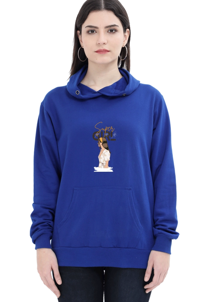 Drip SquadX Women Super Girl Hooded Sweatshirt