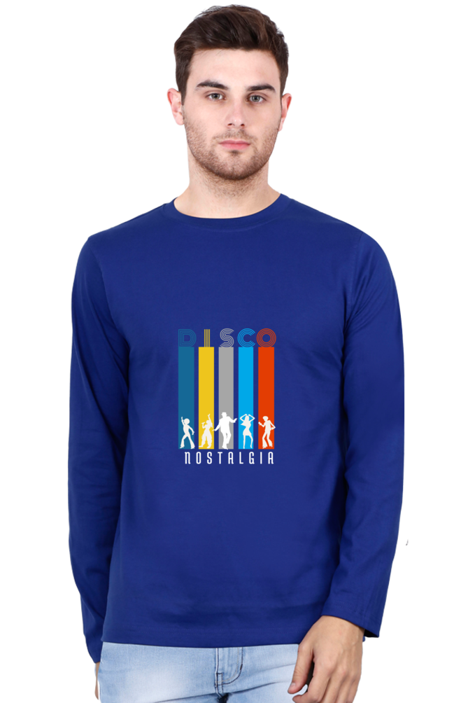Drip SquadX Men Full Sleeve Disco Nostalgia Tshirt