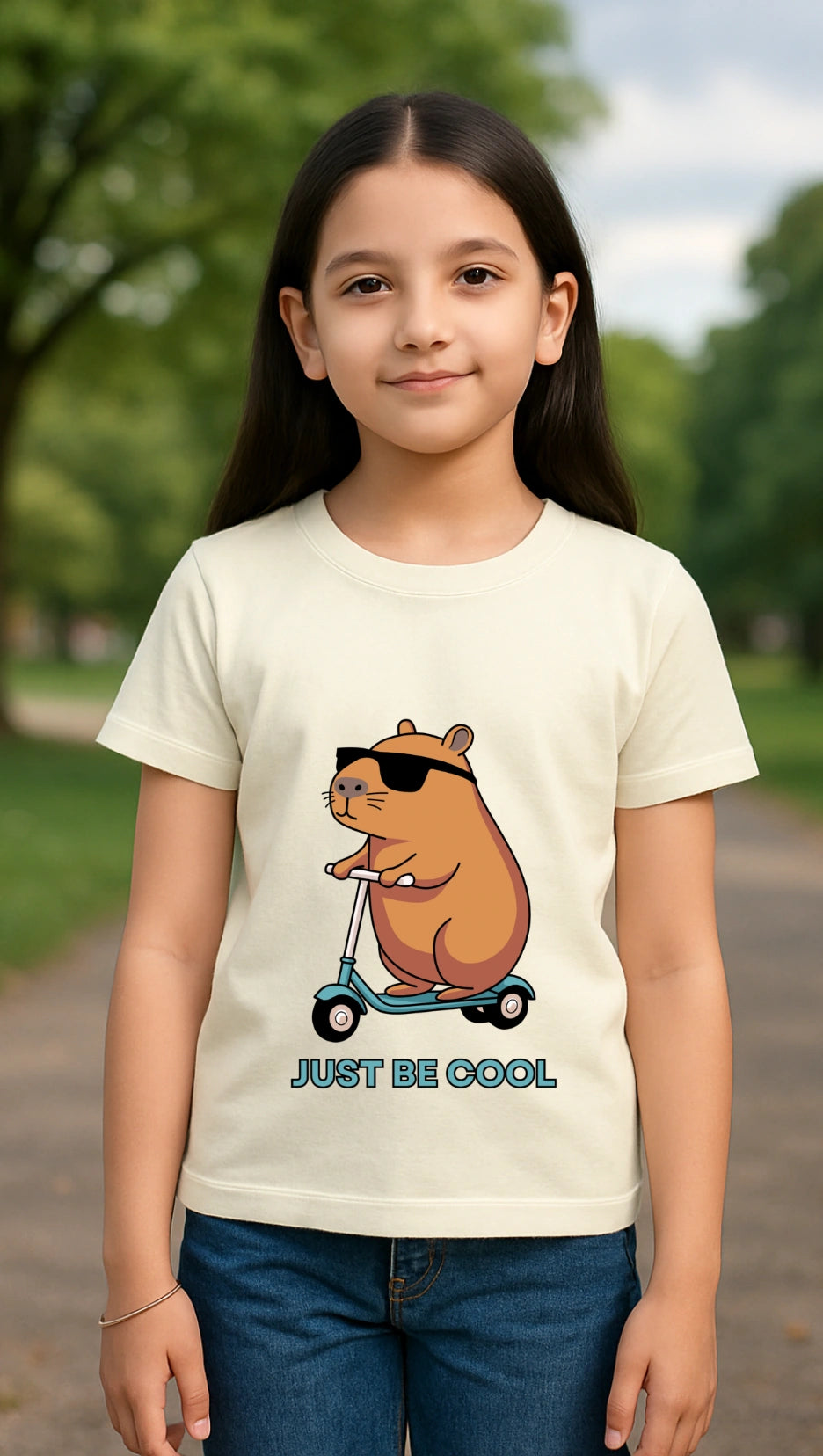 Kids Just Be Cool kids T-shirts Premium Cotton | Dripsquadx
