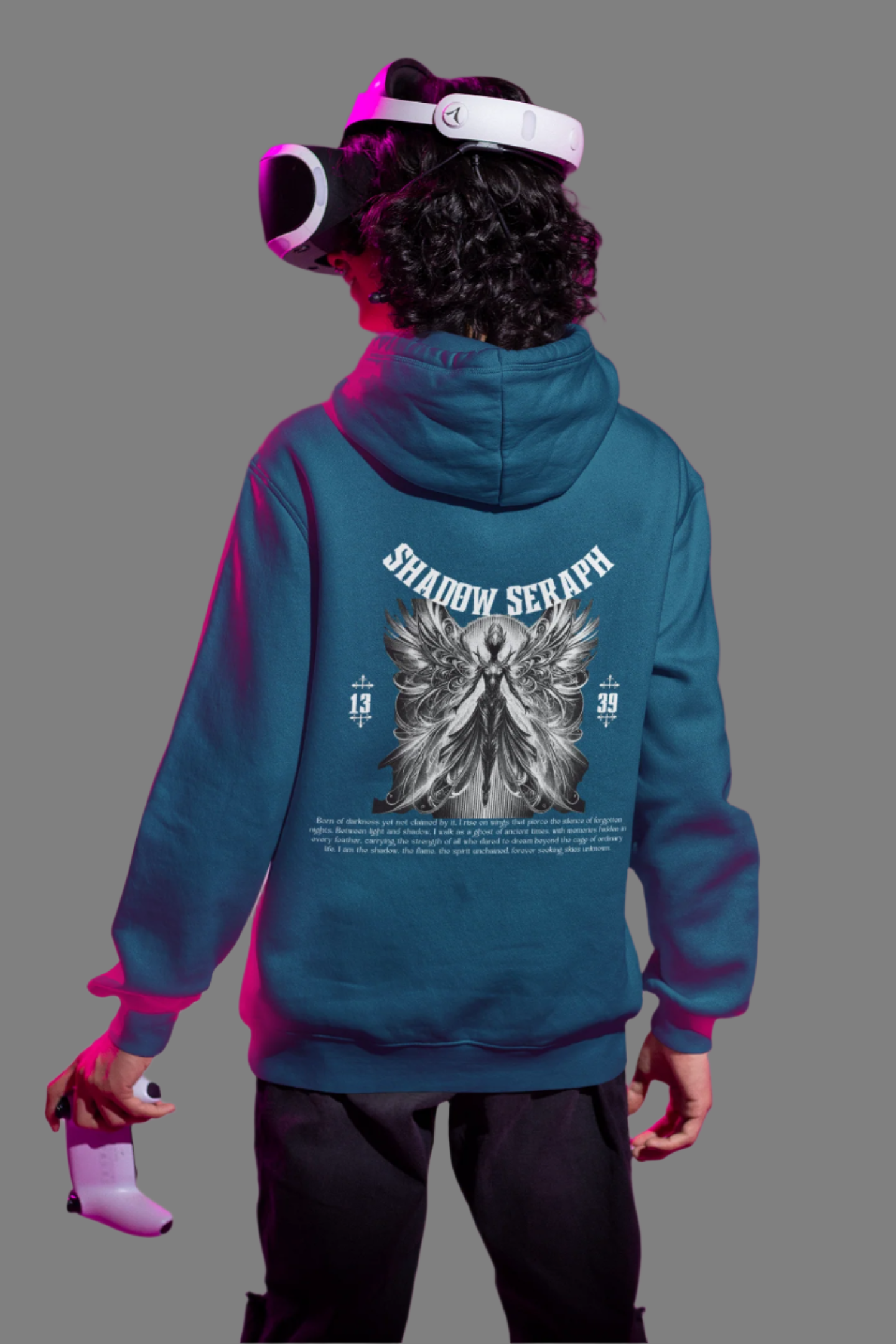 Drip Squadx Gothic Oversized Hoodie Dark