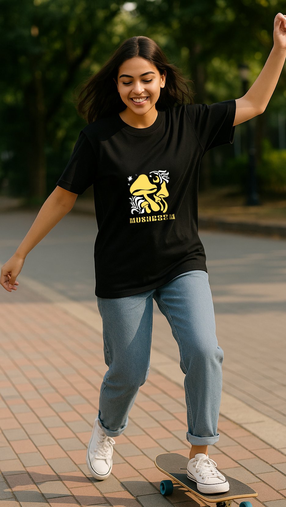 Mushroom Tee | Eco Essential Drop – DripSquadX
