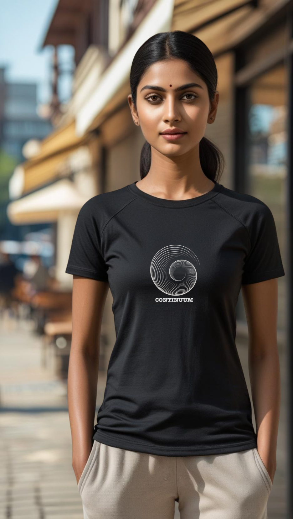 Unisex Continuum Supima Black T-shirts Premium cotton | Dripsquadx