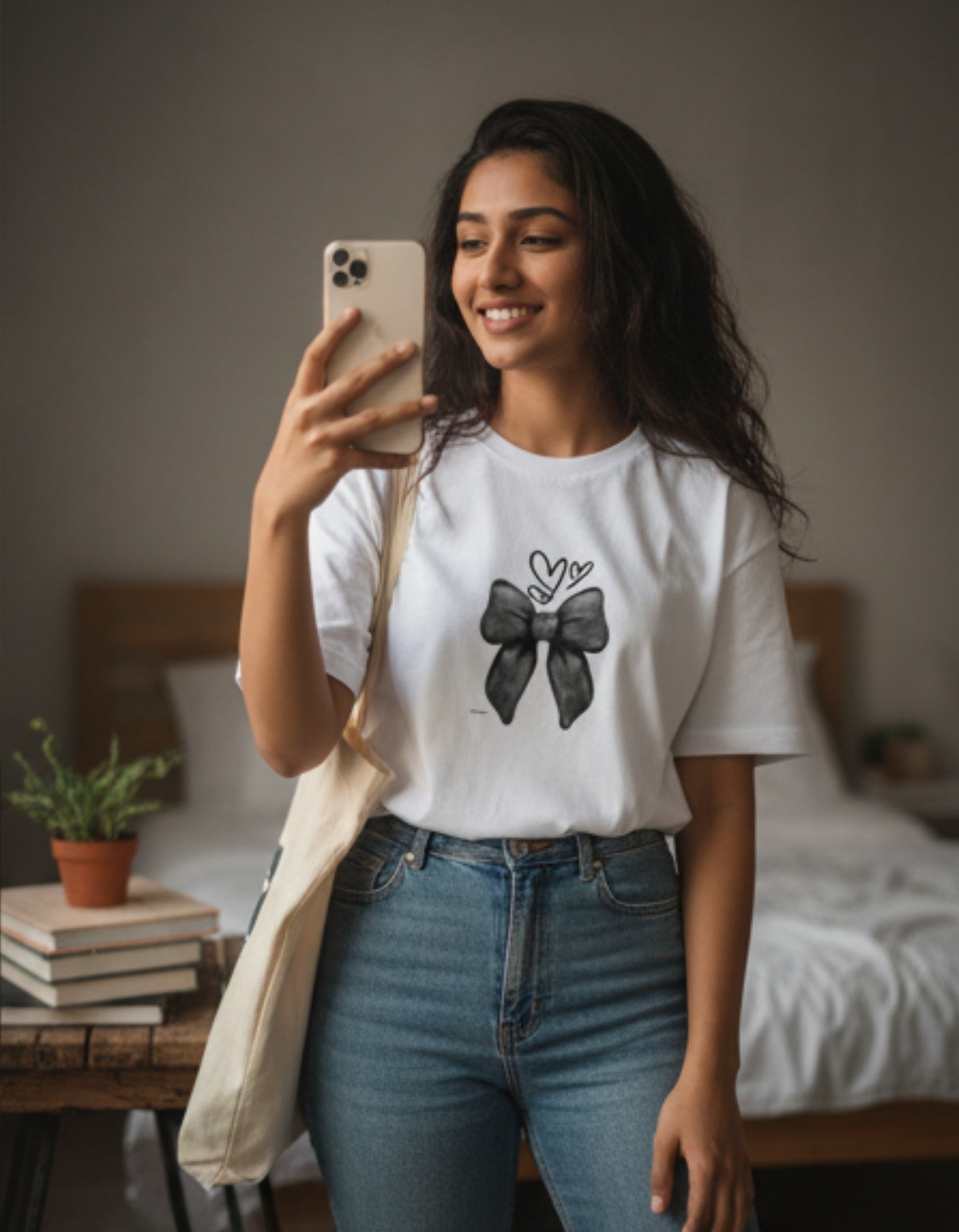 Bow Tee |Recycled Fiber Tshirt Drop – DripSquadX